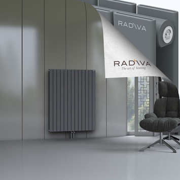 Oti Aluminium Radiator 1200x958 Anthracite Bottom Middle 50mm