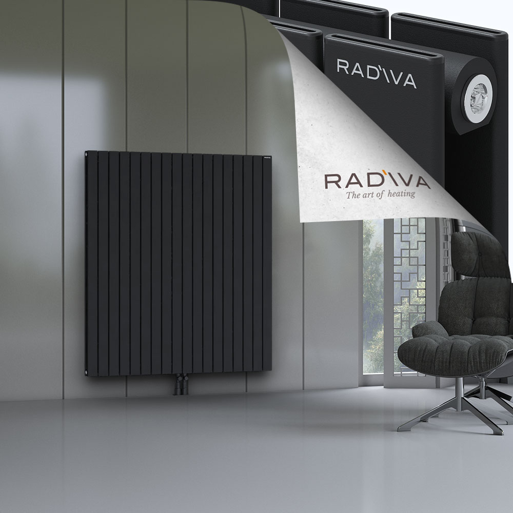Oti Aluminium Radiator 1500x1328 Black - 2