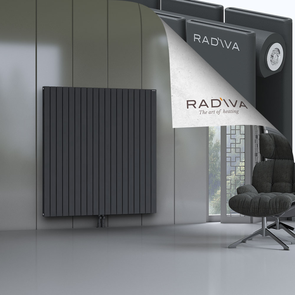 Oti Aluminium Radiator 1500x1402 Dark Anthracite - 2