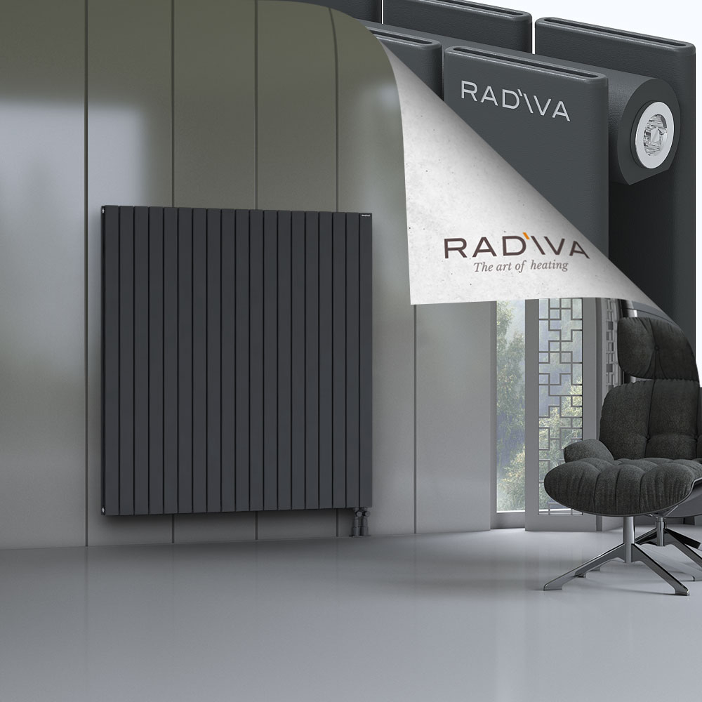 Oti Aluminium Radiator 1500x1402 Dark Anthracite - 3