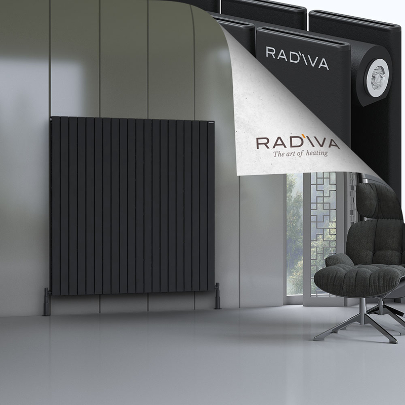 Oti Aluminium Radiator 1500x1476 Black 
