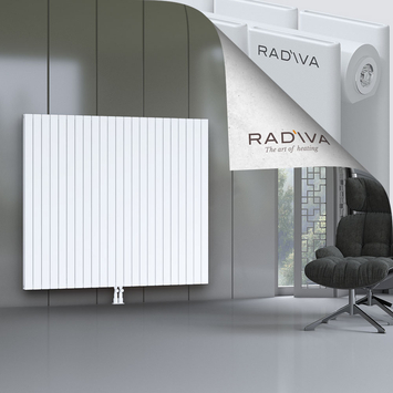 Oti Aluminium Radiator 1500x1698 White Bottom Middle 50mm