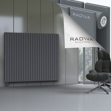 Oti Aluminium Radiator 1500x1772 Anthracite Bottom Left 50mm