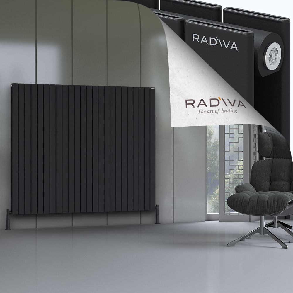 Oti Aluminium Radiator 1500x1772 Black - 1