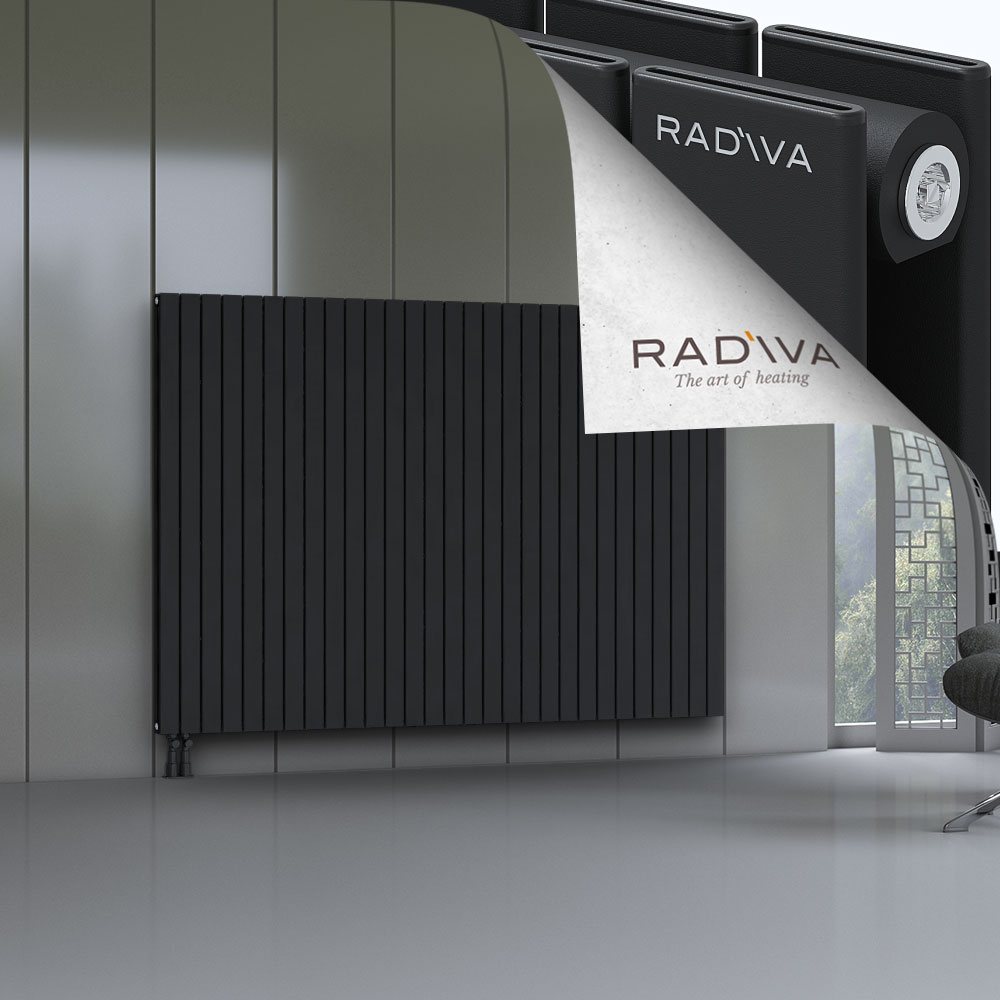 Oti Aluminium Radiator 1500x2142 Black - 4