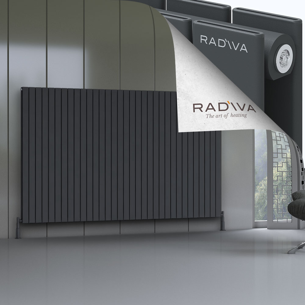 Oti Aluminium Radiator 1500x2438 Dark Anthracite - 1