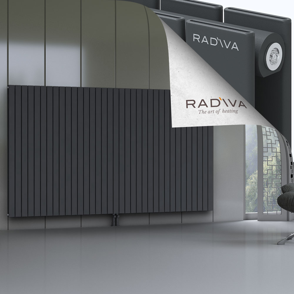 Oti Aluminium Radiator 1500x2586 Dark Anthracite - 2