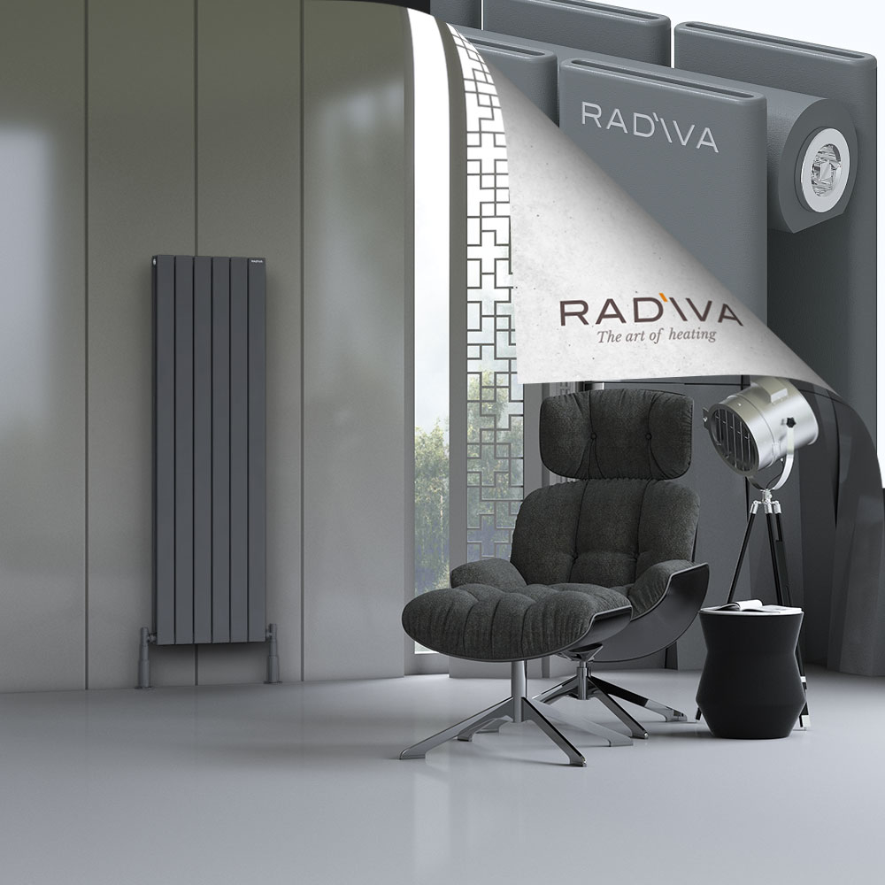 Oti Aluminium Radiator 1500x440 Anthracite - 1