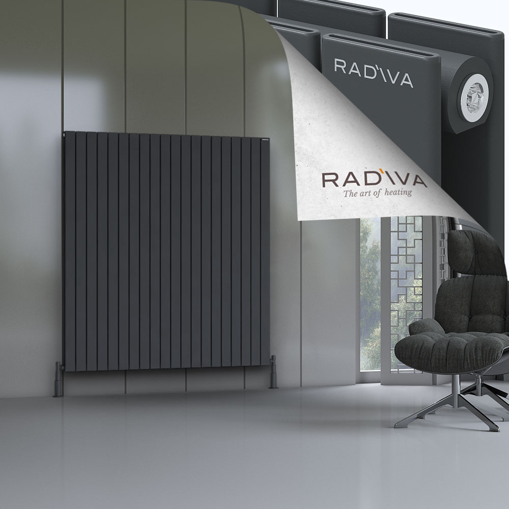 Oti Aluminium Radiator 1600x1476 Dark Anthracite - 1
