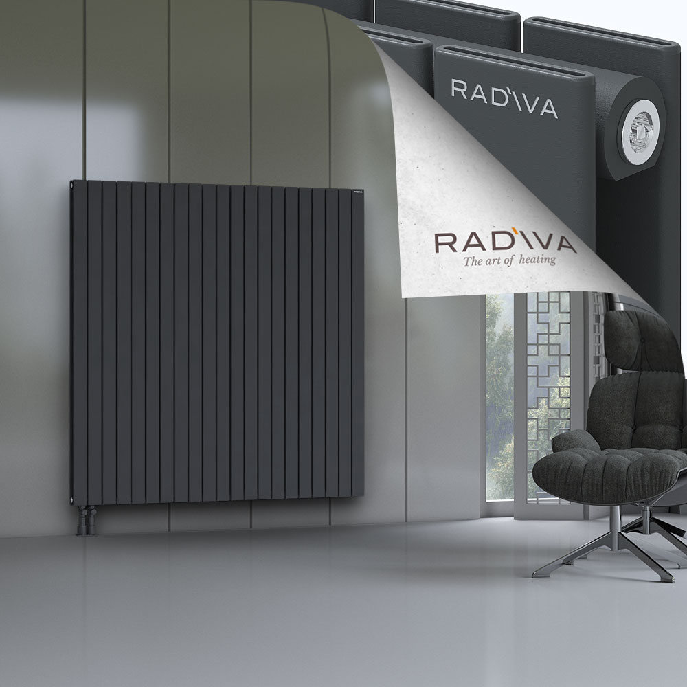Oti Aluminium Radiator 1600x1550 Dark Anthracite - 4