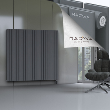 Oti Aluminium Radiator 1600x1698 Anthracite Bottom Right 50mm