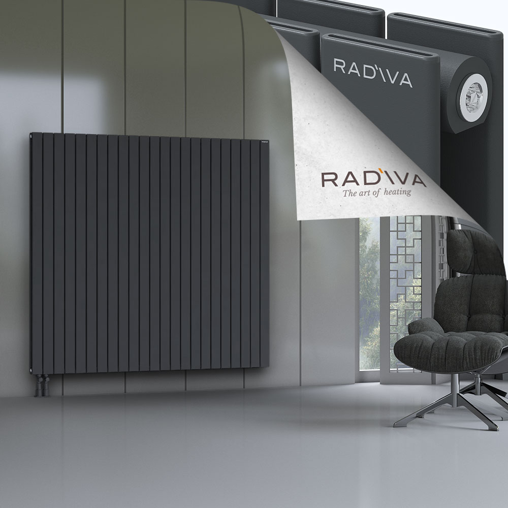 Oti Aluminium Radiator 1600x1698 Dark Anthracite - 4