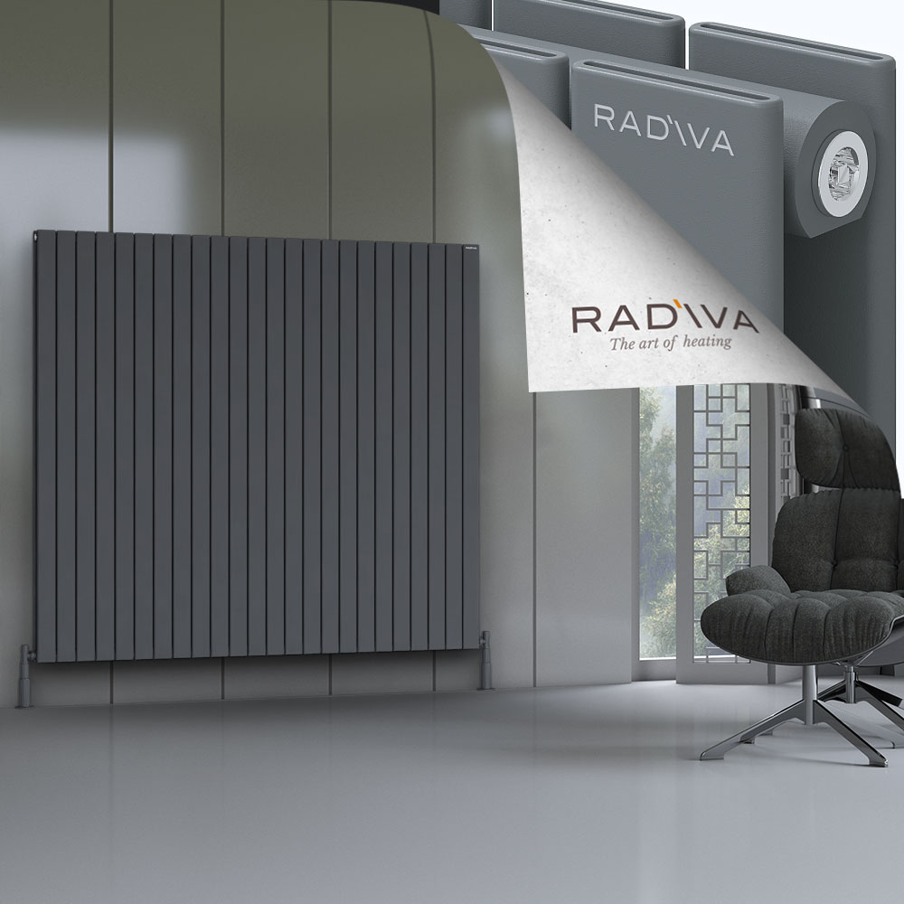 Oti Aluminium Radiator 1600x1772 Anthracite - 1