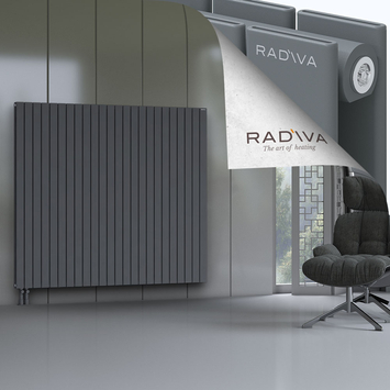 Oti Aluminium Radiator 1600x1772 Anthracite Bottom Left 50mm