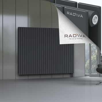 Oti Aluminium Radiator 1600x2068 Dark Anthracite Bottom Right 50mm
