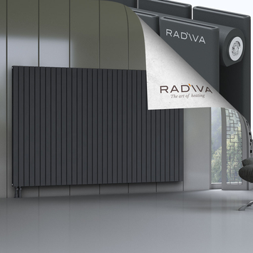 Oti Aluminium Radiator 1600x2512 Dark Anthracite Bottom Left 50mm