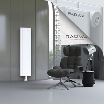 Oti Aluminium Radiator 1600x366 White Bottom Middle 50mm