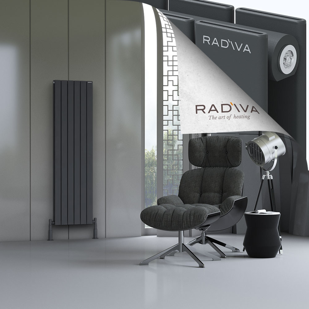 Oti Aluminium Radiator 1600x440 Dark Anthracite - 1