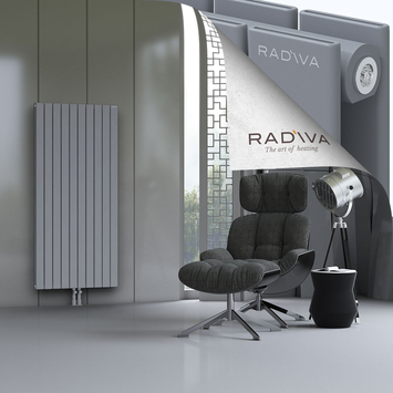 Oti Aluminium Radiator 1600x736 Grey Bottom Middle 50mm