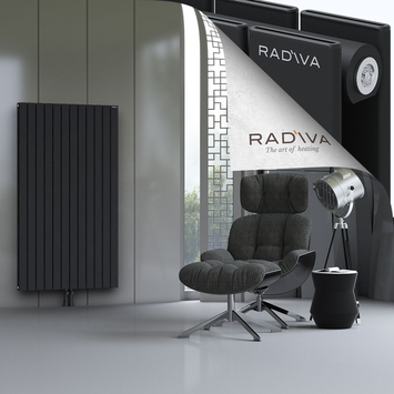 Oti Aluminium Radiator 1600x884 Black Bottom Middle 50mm