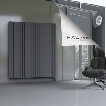 Oti Aluminium Radiator 1800x1624 Anthracite Bottom Right 50mm