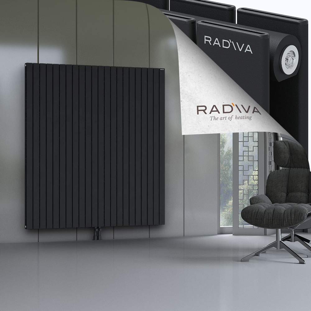 Oti Aluminium Radiator 1800x1624 Black - 2