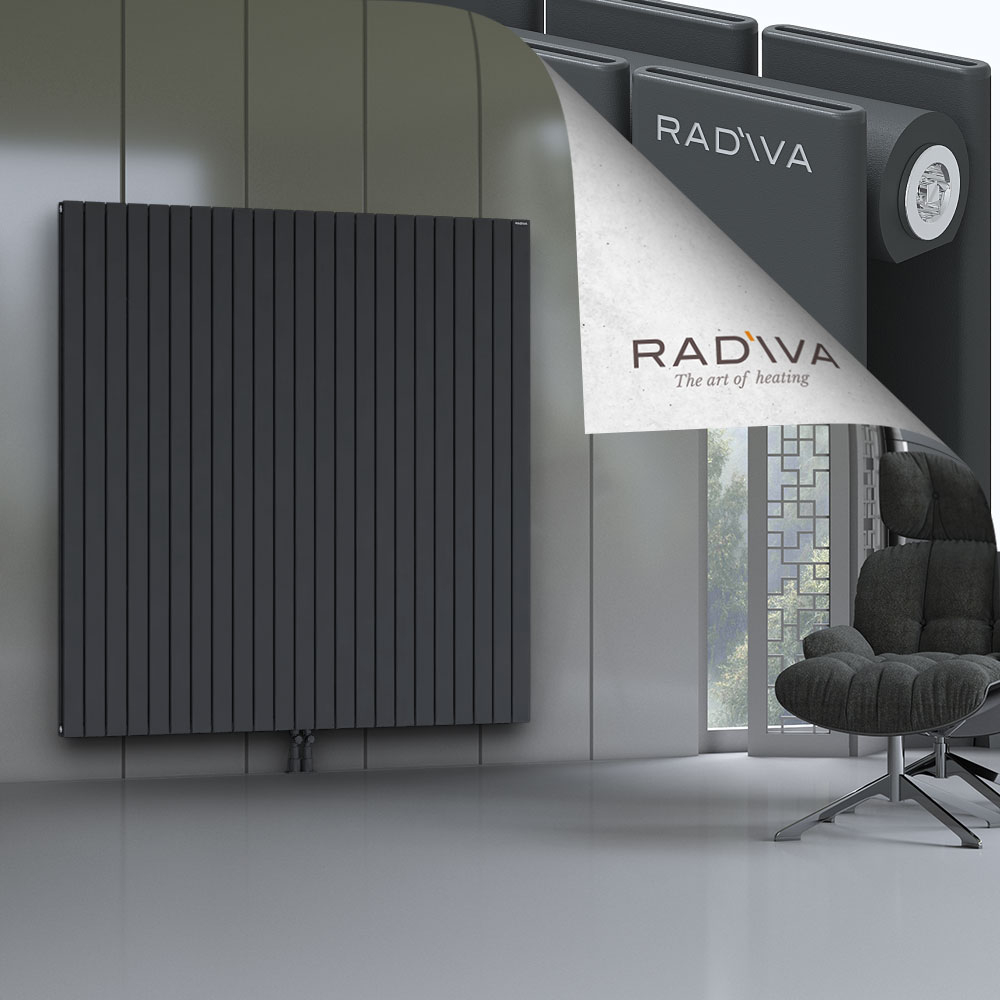 Oti Aluminium Radiator 1800x1698 Dark Anthracite - 2