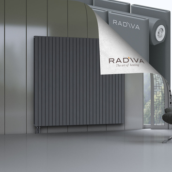 Oti Aluminium Radiator 1800x1994 Anthracite Bottom Left 50mm