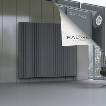Oti Aluminium Radiator 1800x2068 Anthracite Bottom Right 50mm