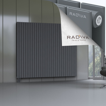 Oti Aluminium Radiator 1800x2142 Anthracite Bottom Left 50mm