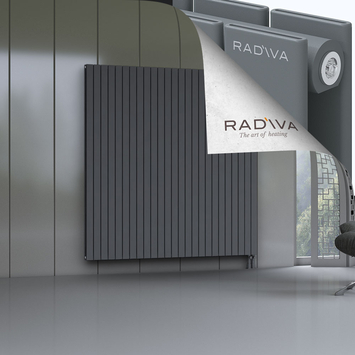 Oti Aluminium Radiator 1900x1846 Anthracite Bottom Right 50mm