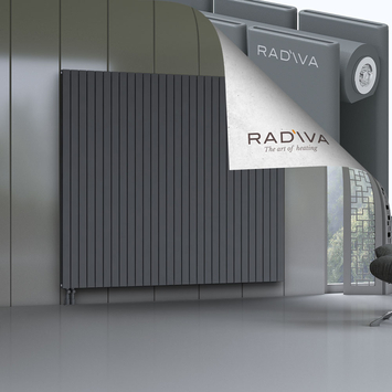Oti Aluminium Radiator 1900x2142 Anthracite Bottom Left 50mm