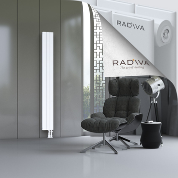 Oti Aluminium Radiator 1900x218 White Bottom Right 50mm