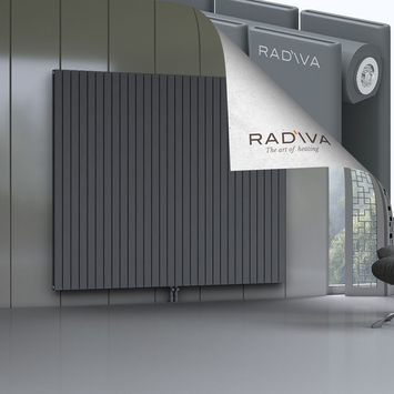 Oti Aluminium Radiator 1900x2216 Anthracite Bottom Middle 50mm