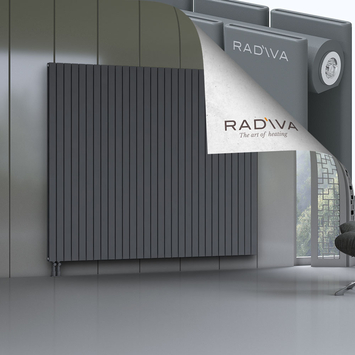 Oti Aluminium Radiator 1900x2216 Anthracite Bottom Left 50mm
