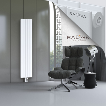 Oti Aluminium Radiator 1900x366 White Bottom Middle 50mm