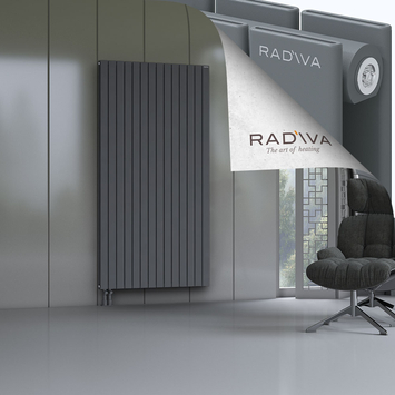 Oti Aluminium Radiator 2000x1032 Anthracite Bottom Left 50mm