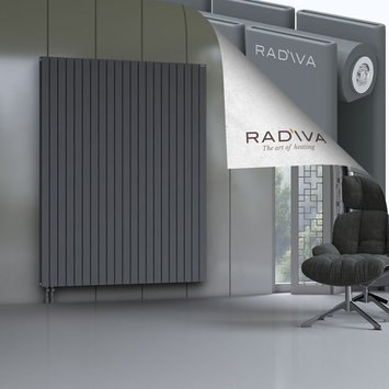 Oti Aluminium Radiator 2000x1550 Anthracite Bottom Left 50mm
