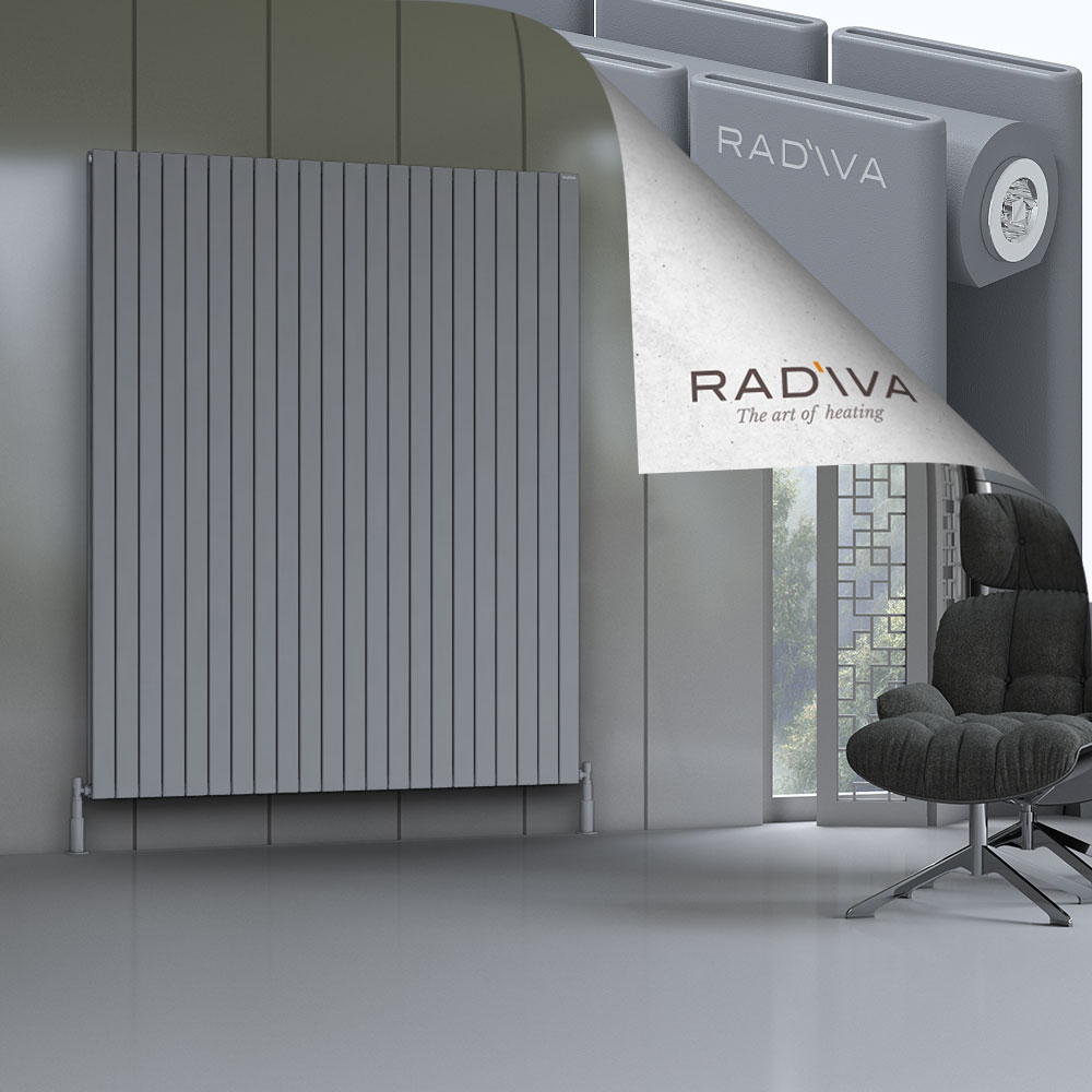Oti Aluminium Radiator 2000x1624 Grey - 1