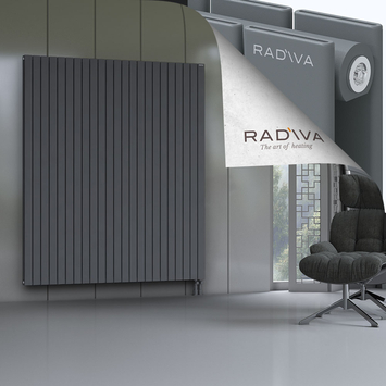 Oti Aluminium Radiator 2000x1698 Anthracite Bottom Right 50mm