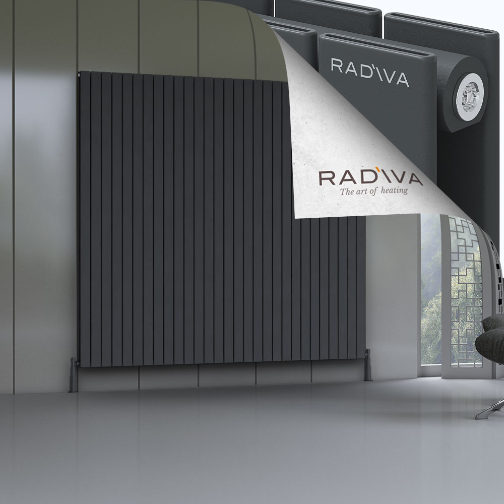 Oti Aluminium Radiator 2000x2142 Dark Anthracite - 1