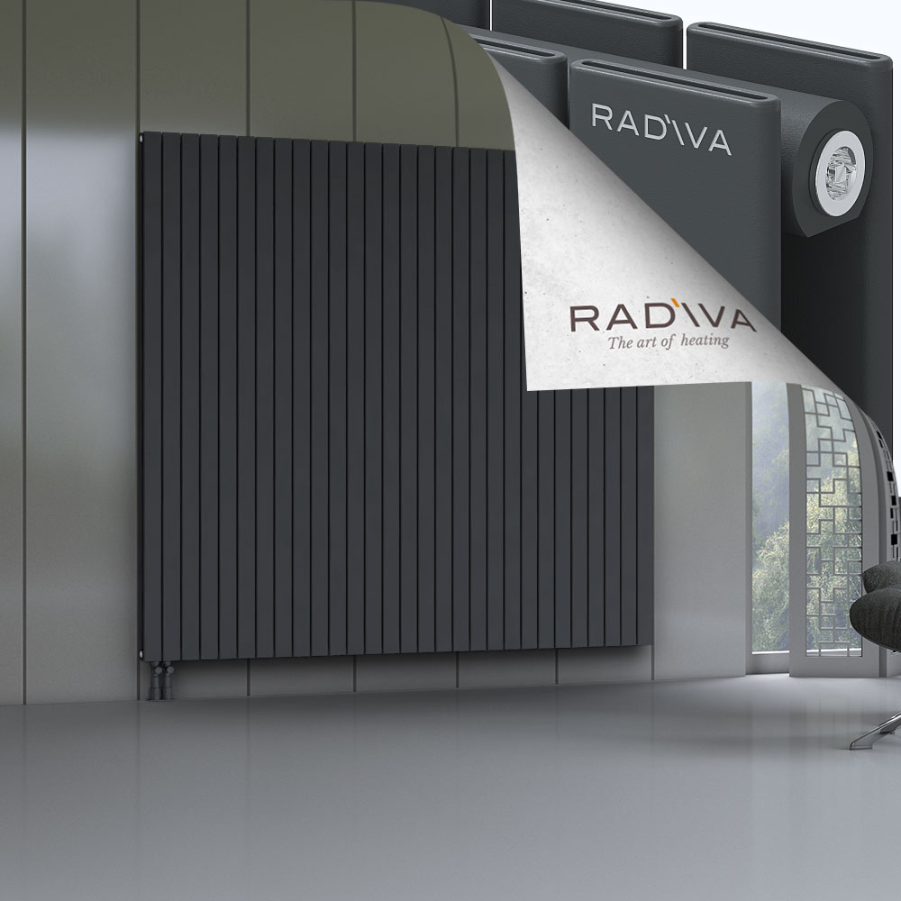 Oti Aluminium Radiator 2000x2142 Dark Anthracite - 4