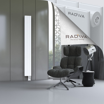 Oti Aluminium Radiator 2000x218 White Bottom Right 50mm