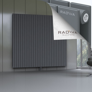 Oti Aluminium Radiator 2000x2216 Anthracite Bottom Middle 50mm