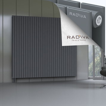 Oti Aluminium Radiator 2000x2290 Anthracite Bottom Left 50mm