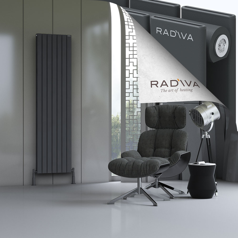 Oti Aluminium Radiator 2000x514 Dark Anthracite 