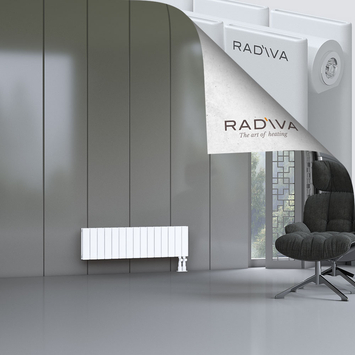 Oti Aluminium Radiator 300x1106 White Bottom Right 50mm