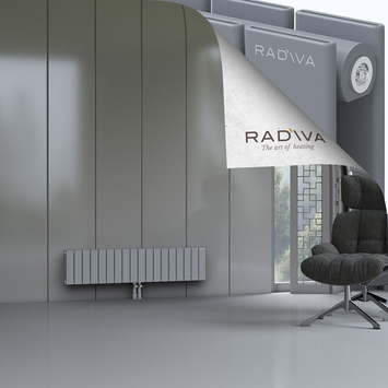 Oti Aluminium Radiator 300x1328 Grey Bottom Middle 50mm