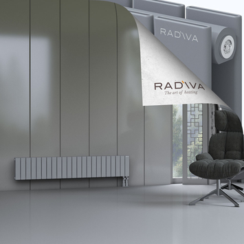 Oti Aluminium Radiator 300x1698 Grey Bottom Right 50mm