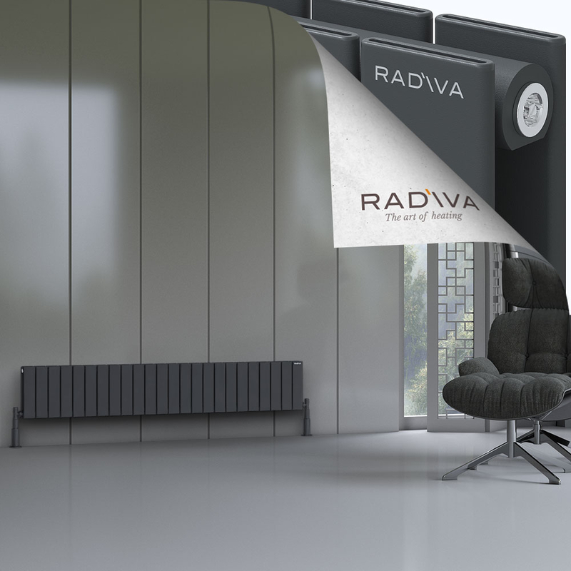 Oti Aluminium Radiator 300x1772 Dark Anthracite 